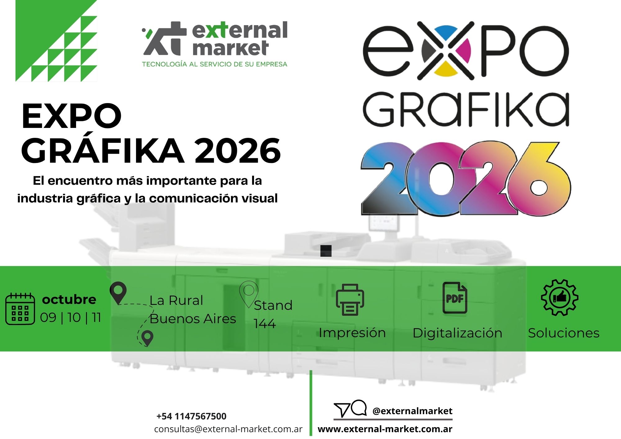 Expo Gráfika 2026 — External Market Stand 144